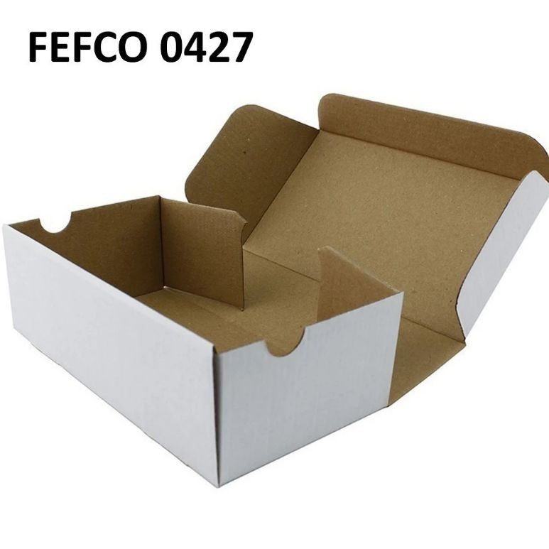 Cutie autoformare 90x90x60 mm, carton alb mat microondula E 400 g, FEFCO 0427 - imagine 5